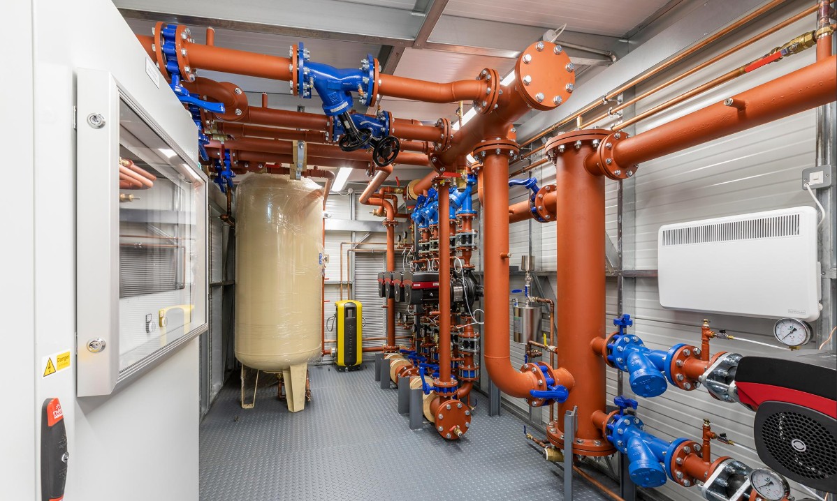 Engineering equipment and team in action